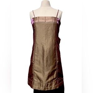 CHANEL 1999 Runway Pink Linen
Dress - Karl Lagerfeld, FR 40